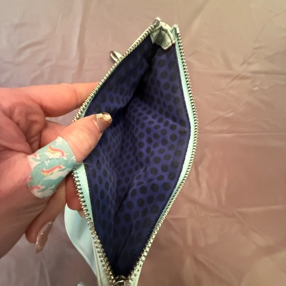 Rebecca Minkoff Skinny MAC wristlet Mint Green w/ Silver hardware MSRP $125 - Picture 7 of 8